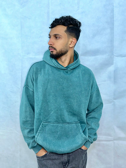 Green Washed Hoodie