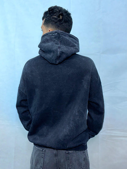 Black Washed Hoodie