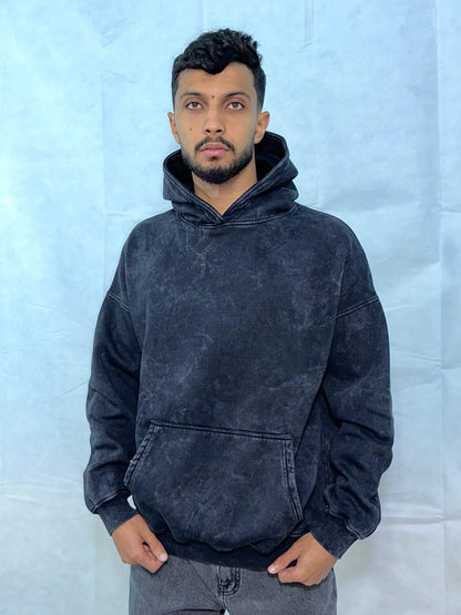 Black Washed Hoodie